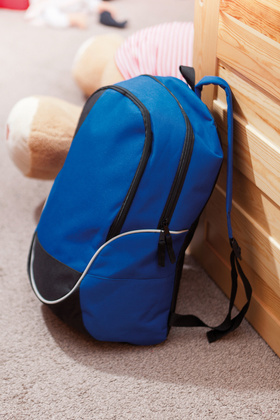 Plecak CURVE, czarny, niebieski