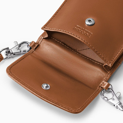 Torebka na telefon skórzana PUCCINI VULCANO VC92525 2B Brązowa