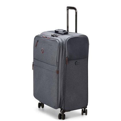 Delsey Maubert 2.0 średnia antracytowa miękka walizka na kółkach 69 cm