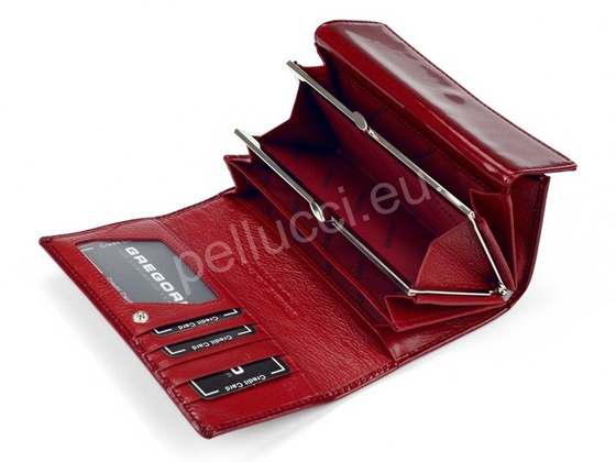 Portfel damski skórzany PELLUCCI PT-107 Popiel