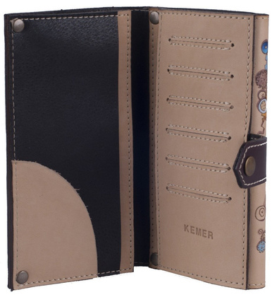 Portfel damski skórzany KEMER P5 Cielisty - min. zamówienie 20 / 50 / 100 szt.