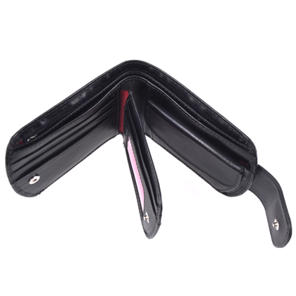 Portfel damski skórzany KEMER D 15 Czarny - min. zamówienie 20 / 50 / 100 szt.