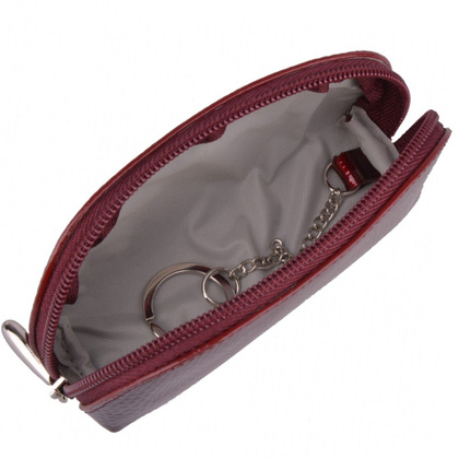 Etui na klucze skórzane KEMER K282 Bordo lakier - min. zamówienie 20 / 50 / 100 szt.
