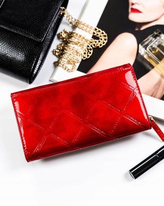 Duzy portfel damski ze skory naturalnej