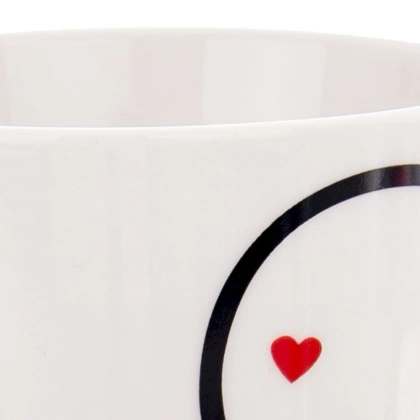 Kubek porcelanowy z uchem 0,38 l do kawy herbaty