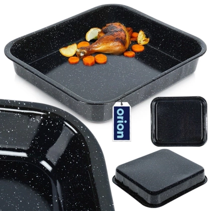 Brytfanna emaliowana blacha do pieczenia 41,5x36,5x7 cm