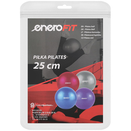 PIŁKA FITNESS PILATES 25CM FIOLETOWA ENERO FIT
