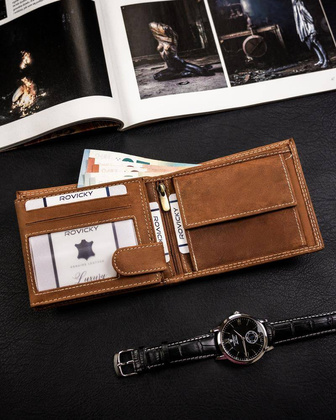 Portfel skórzany męski N992-CHM