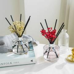 Dyfuzor zapachowy z patyczkami i prawdziwymi kwiatami 120 ml Rose Perfume PDI30406