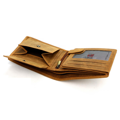 Portfel Męski Skórzany EL FORREST 895-29 RFID Brązowy