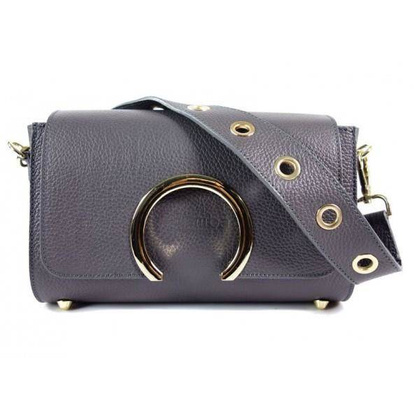 Listonoszka La Bomba złote okucia Szara LB134G