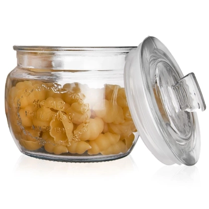 Pojemnik szklany słoik słój do przechowywania 0,6 l do produktów sypkich ciastek kawy