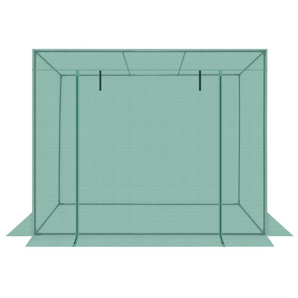 SZKLARNIA DO POMIDORÓW OGÓRKÓW 200x77x168-150CM PE ZIELONA