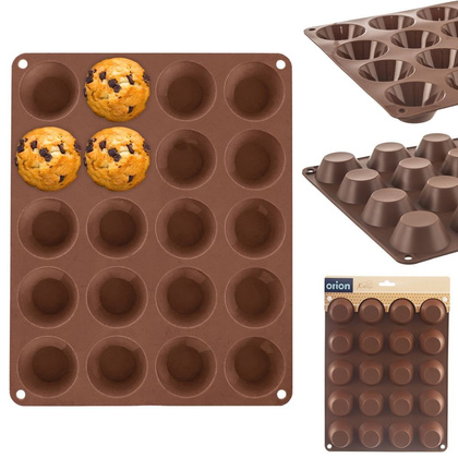 Forma silikonowa foremka do pieczenia mini muffinek na muffinki małe babeczki 20 sztuk