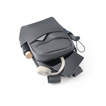 Plecak na laptop 17", jasno szary