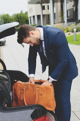 Torba podróżna skórzana KEMER SOLIER Hamilton - min. zamówienie 20 / 50 / 100 szt.