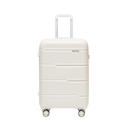 Średnia walizka PUCCINI CASABLANCA PP023B 0 Biała