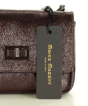 Torebka wizytowa listonoszka skóra MAZZINI - Sevilla metaliczny brąz caffe - min. zamówienie 20 / 50 / 100 szt.