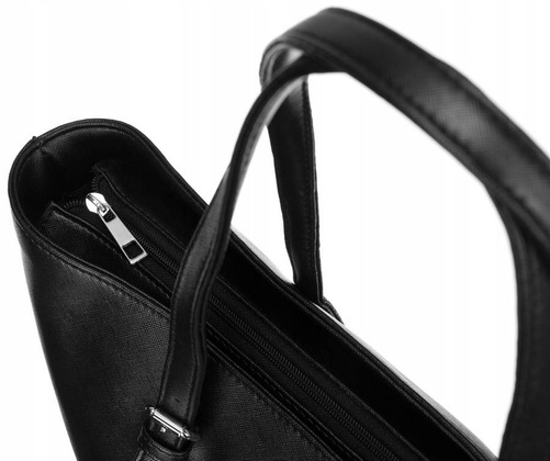 Duża shopperka damska ze skóry ekologicznej