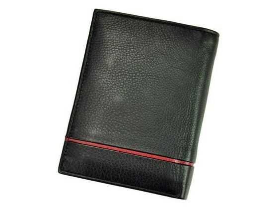 Portfel męski skórzany PIERRE CARDIN SAHARA TILAK15 331 Czarny / Niebieski