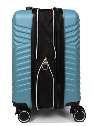 LYS Paris Akra Mała twarda niebieska walizka na kółkach 45 cm