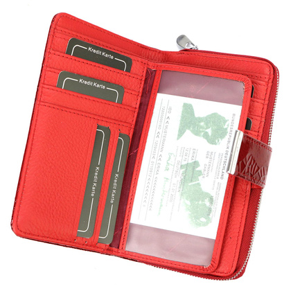 Portfel damski skórzany PELLUCCI 5280-13 zielony