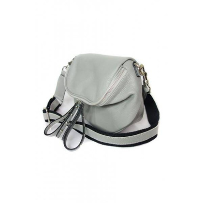 Listonoszka ,chlebak ,nerka Vera Pelle szeroki pasek ,pojemna A5 Szara VP591G