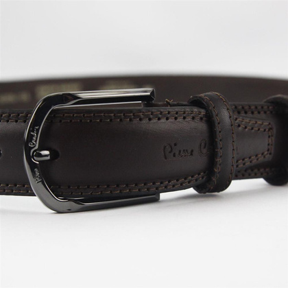 Pasek męski skórzany PIERRE CARDIN PSN 6205 Niebieski