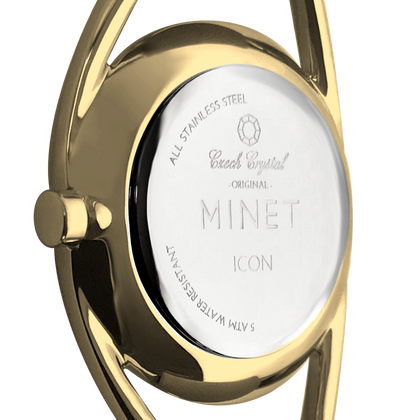 MINET Złoty damski zegarek ALL GOLD MESH