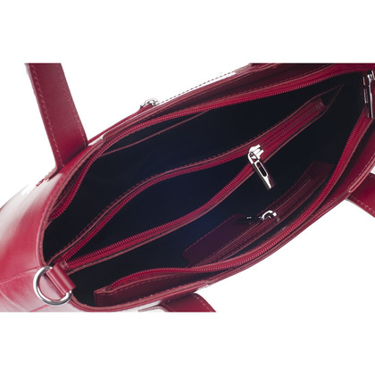 Torebka damska skórzana KEMER 332 Czerwona - min. zamówienie 20 / 50 / 100 szt.