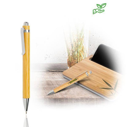 Długopis bambusowy z metalowym klipsem / Bampen
