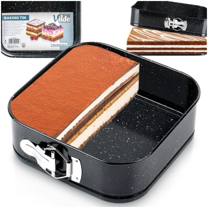 Forma do pieczenia rozpinana granitowa 20x20x6,8 cm