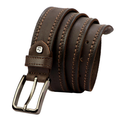 Pasek skórzany męski PIERRE CARDIN 612 KAM02 Czarny