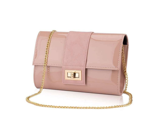 Damska kopertówka Felice F25 pudrowy róż wąż - min. zamówienie 20 / 50 / 100 szt.