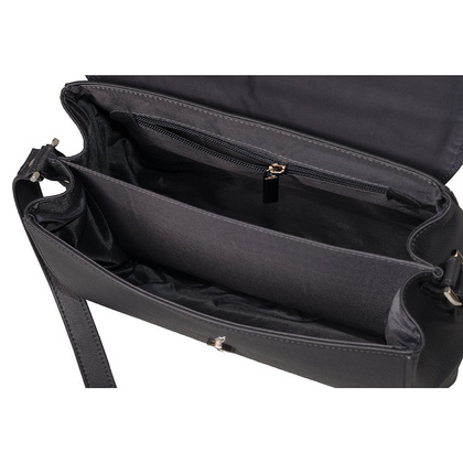 Torebka damska skórzana KEMER R321 Czarna - min. zamówienie 20 / 50 / 100 szt.