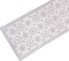 Bieżnik krem szydełkowy