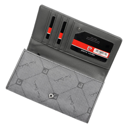 Portfel damski skórzany PIERRE CARDIN LADY52 114 Popiel