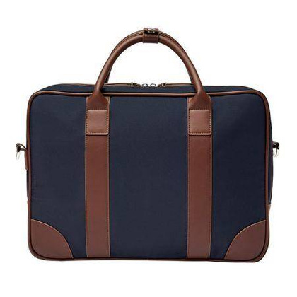 Teczka na dokumenty Button Navy & Brown
