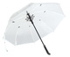 Automatyczny parasol VIP, biały, transparentny