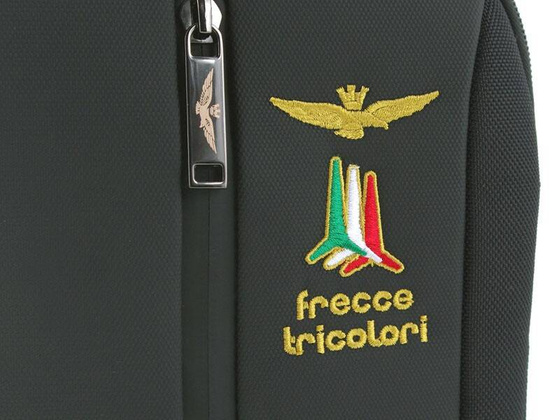 Torba na ramię AERONAUTICA MILITARE Drone Czarna