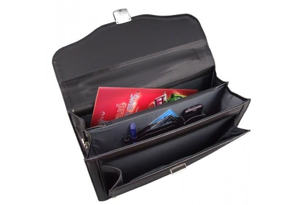 Teczka męska KEMER 034 Czarna - min. zamówienie 20 / 50 / 100 szt.