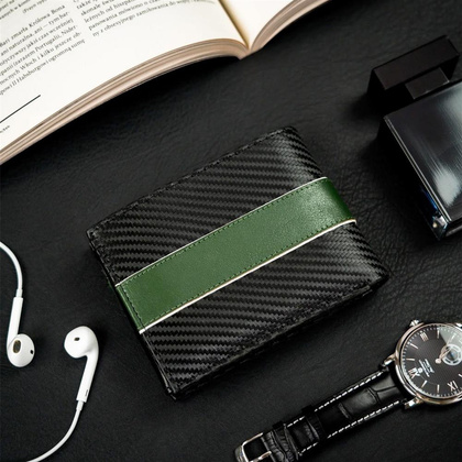 Portfel męski ze skóry naturalnej bez zapięcia