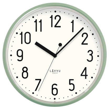 LAVVU Zielony zegar PASTELS SWEEP - 3 LATA GWARANCJA ⌀29,5cm