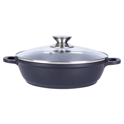 Patelnia granitowa rondel 24 cm GRANDE gaz indukcja