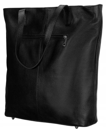 Shopperka damska z frędzlami Rovicky Czarna