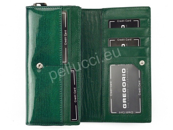 Portfel damski skórzany PELLUCCI LN-106 Czerwony