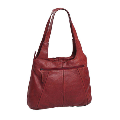 Torebka damska skórzana Marseille Czerwona - min. zamówienie 20 / 50 / 100 szt.