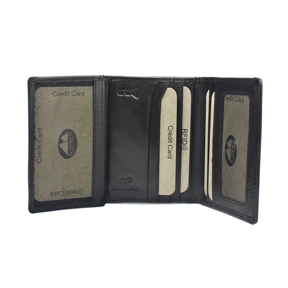 Skórzany męski portfel EL FORREST 854-67 RFID czarny