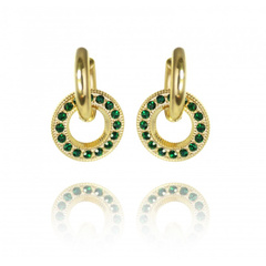 Kolczyki ze stali szlachetnej pozłacanej 14k złotem KST2933ZIE