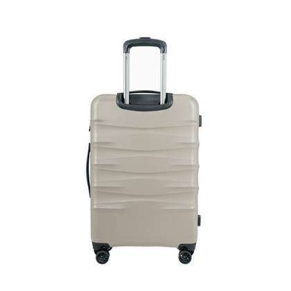 Średnia walizka PUCCINI VALENCIA PC032B 6A Szampańska